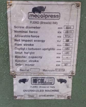 Mecolpress Zarz - 240 screw press