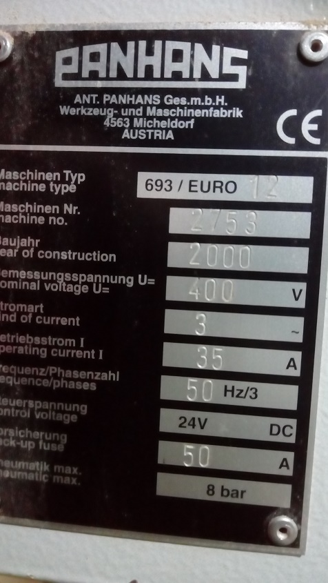 PANHANS 693 EURO 12