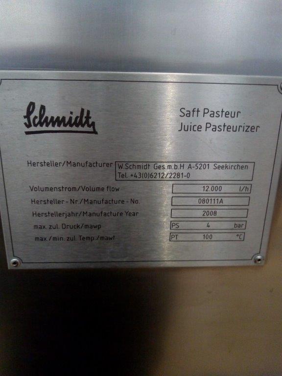 Schmidt Pasteurizer